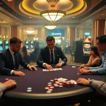 Thrilling casino action at Luck8 with vibrant poker gameplay and elegant atmosphere.