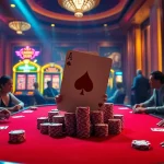 Players enjoying an engaging game at a luxurious poker table with a theme related to nk88 gaming.