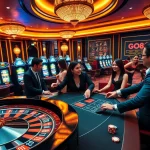 GO88 players enjoy authentic gaming experiences at a lively casino table with engaging dealers.