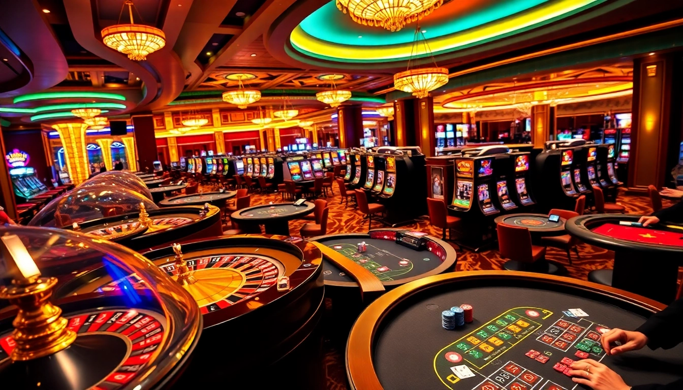 Engaged gamblers enjoying a lively casino atmosphere at the GO8 gaming tables.