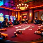 Experience thrilling gameplay at 32Win's vibrant poker table with colorful chips and cards.