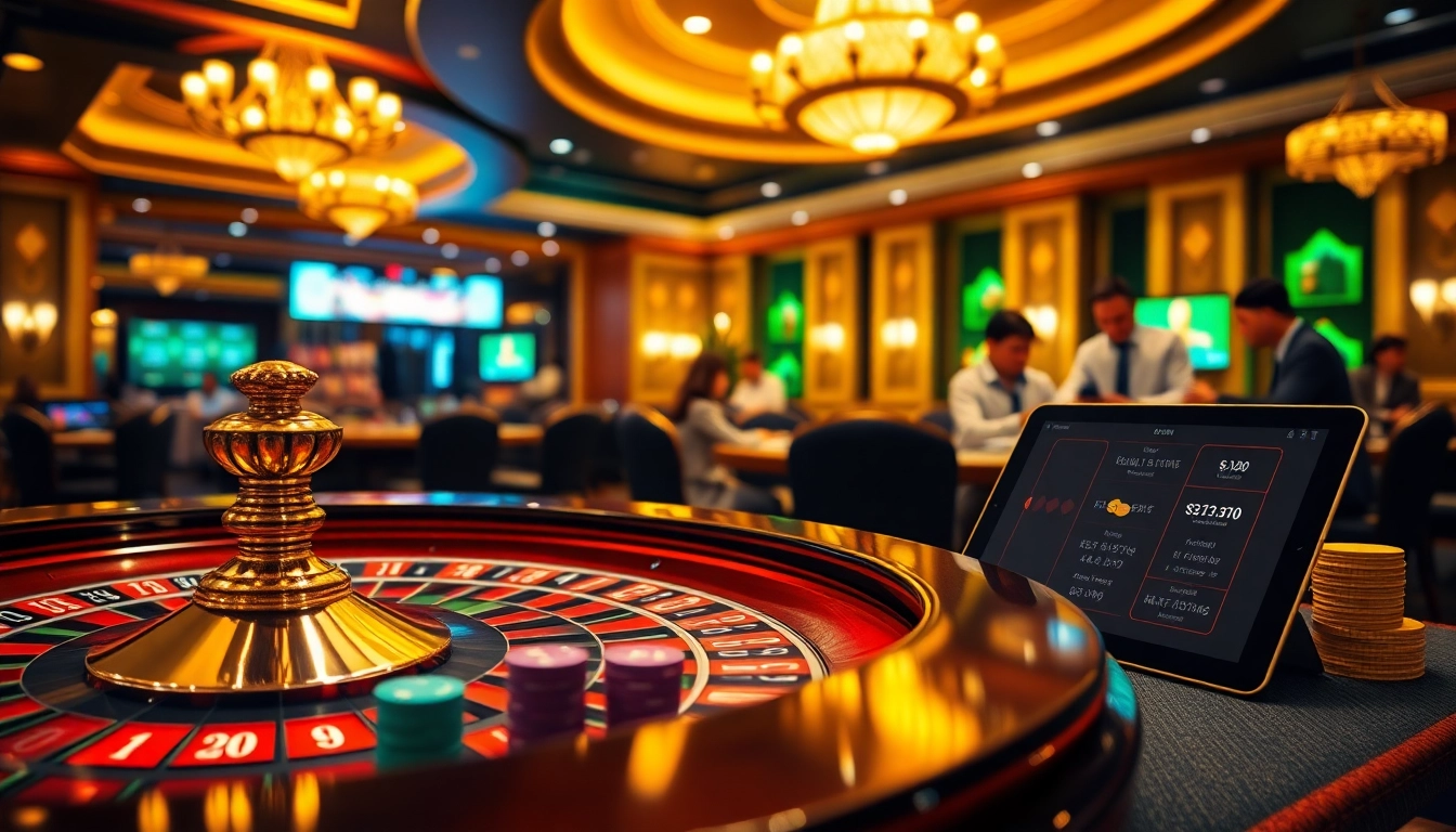 Exciting gameplay featuring casino tables and online interface at 123win.click.