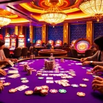 Engage with the thrilling atmosphere of gambling at https://s8limited.com/ with a vibrant poker table scene.