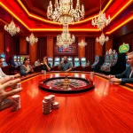 Experience the thrilling gameplay at King 88 with an exciting casino scene filled with vibrant slot machines and a roulette wheel.