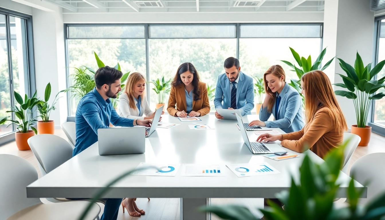 Conducting detailed background checks with a diverse team in a modern office setting.