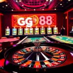 Link vào gg88 engages players at luxurious casino tables with vibrant roulette and poker games.