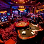 Experience excitement at FIVE88 with players engaged in dynamic casino games and betting.