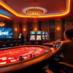 Experience the excitement of vip66 online casino with vibrant gaming tables and luxurious atmosphere.