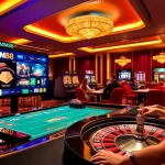 Engaging players at MM88 casino table, showcasing roulette and interactive betting options.