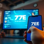 77EE online gambling platform with a modern interface, showing engaging user experience.