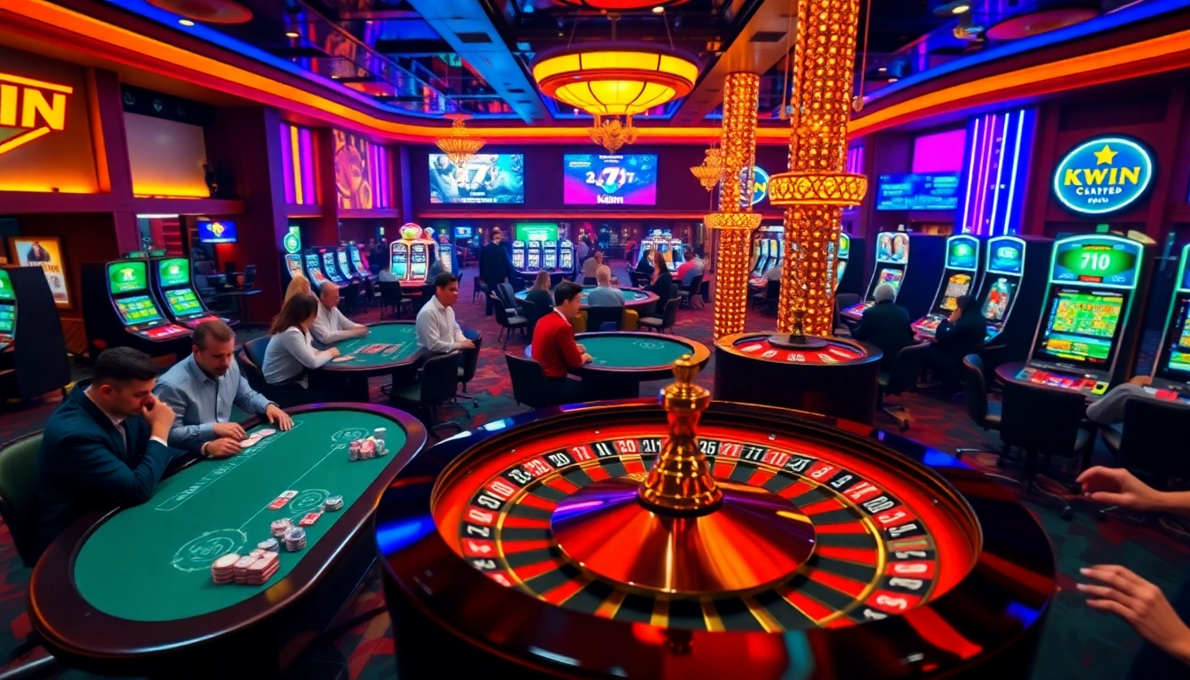 Experience the thrill of betting at a vibrant casino with dynamic tables and machines at https://kwin.bio/.