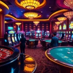 Check out the exciting gaming atmosphere at 88vv.jpn.com with vibrant slot machines and roulette tables.