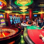 Players enjoying games at Luckywin casino, with vibrant roulette and slot machines.