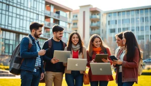 Students engaged in collaborative learning at Istanbul Medipol University apply, showcasing diversity and innovation.