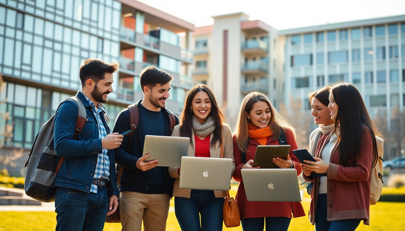 Students engaged in collaborative learning at Istanbul Medipol University apply, showcasing diversity and innovation.