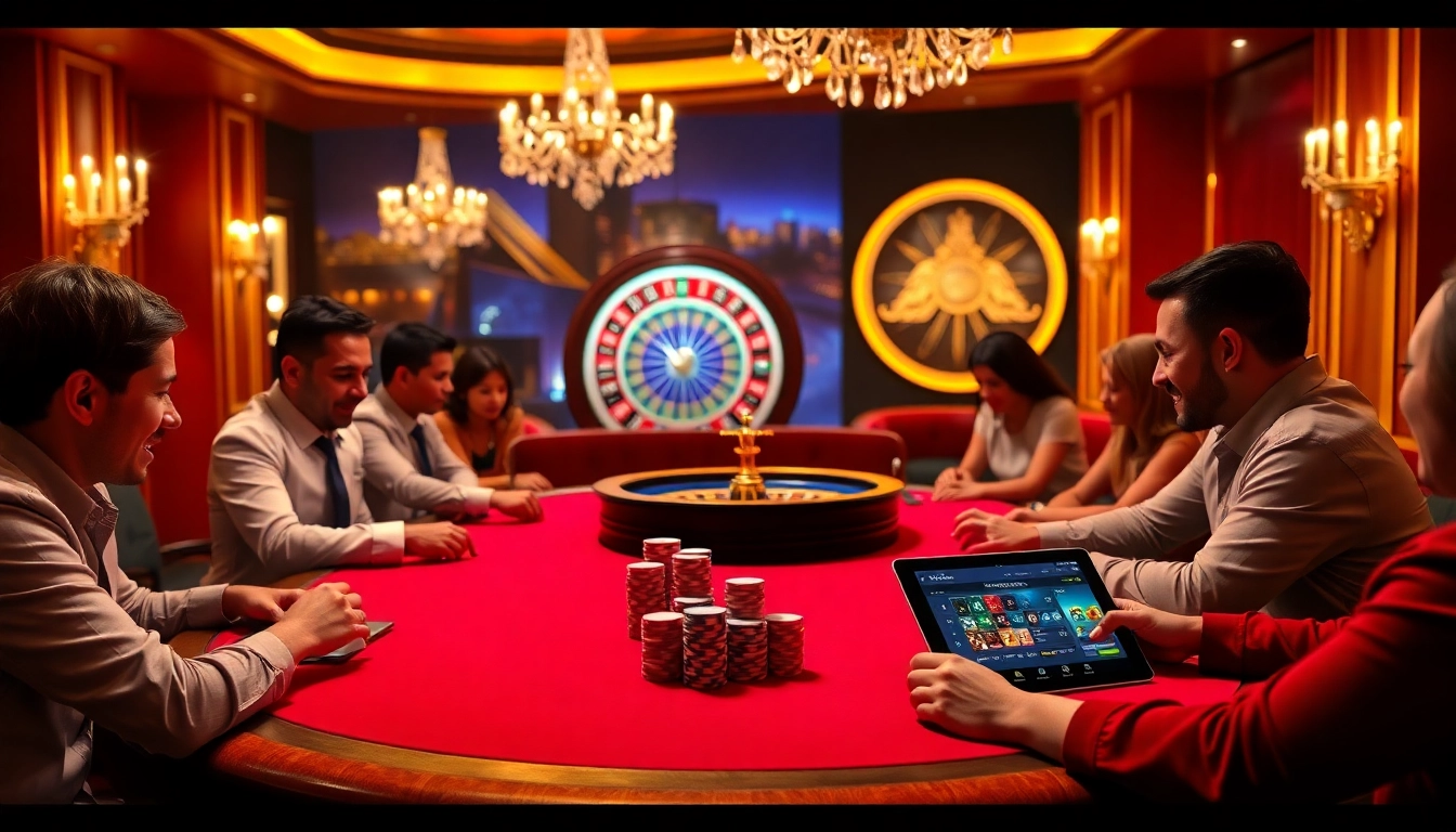 Experience the thrill of u888 with vibrant casino visuals featuring poker and roulette.