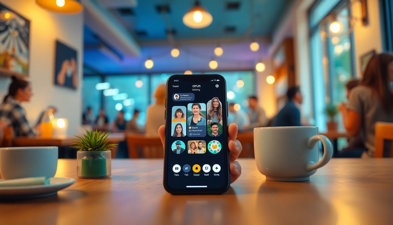 Visualize the interactive interface of https://okfun.uk.net/, promoting vibrant social connections in a modern setting.