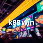 Engaging k88win online gambling scene with modern casino ambiance and digital games.