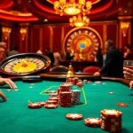 Experience the excitement of PG99 trang chủ đăng nhập with players at a poker table in a luxurious casino setting.