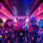 Engaging NSFW AI chatbot avatars in a vibrant digital space with interactive features.