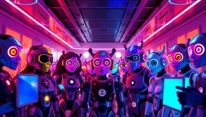 Engaging NSFW AI chatbot avatars in a vibrant digital space with interactive features.