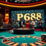 Players enjoying a high-stakes game at PG88 Casino's luxurious poker table, showcasing excitement.