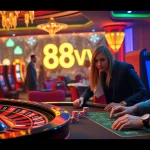 Players engaging with the exciting features of 88vv's online casino, enjoying vibrant games and dynamic betting.