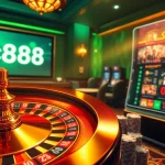 Experience high-stakes excitement with Lc88's vibrant online casino interface featuring roulette and poker elements.