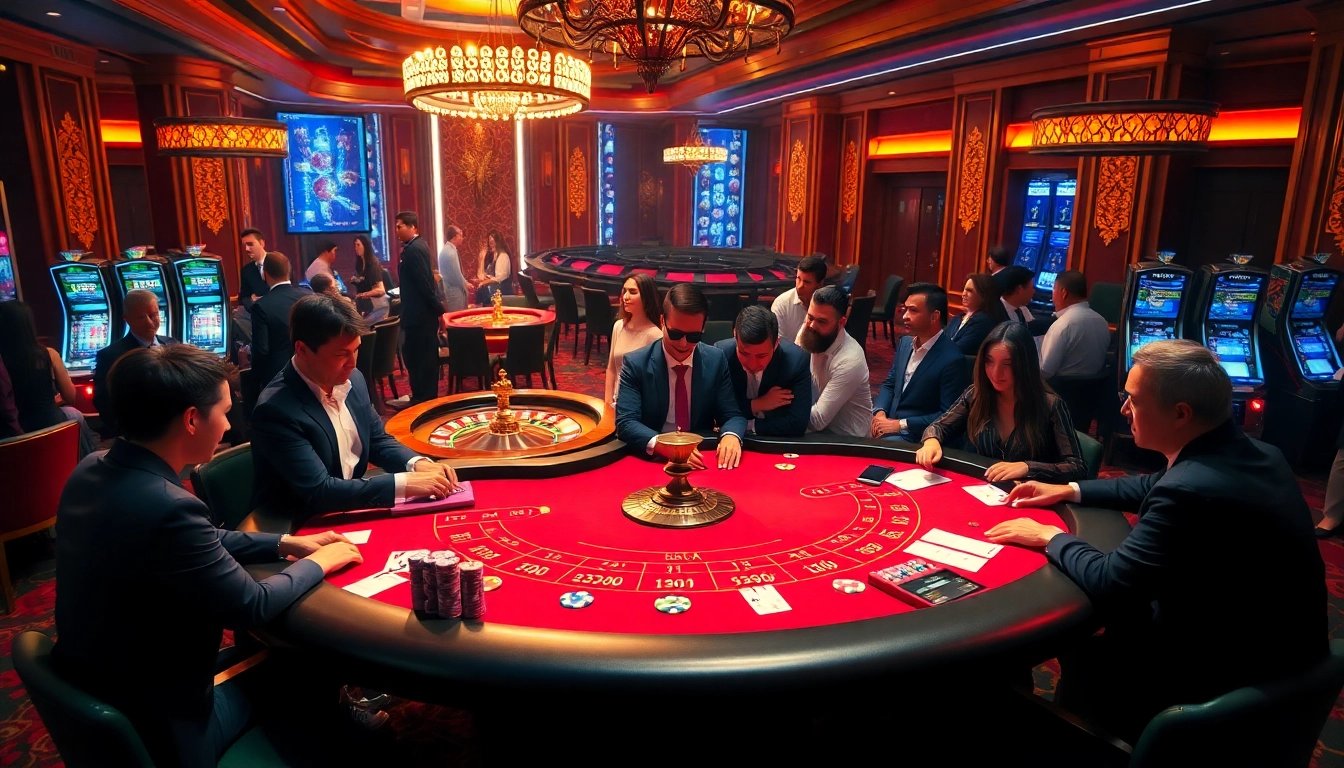 Experience luxurious gambling excitement with Vuabai9 at a high-stakes baccarat table.
