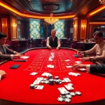 Players strategize at a Baccarat table in a luxurious casino setting with ww88 branding visible.