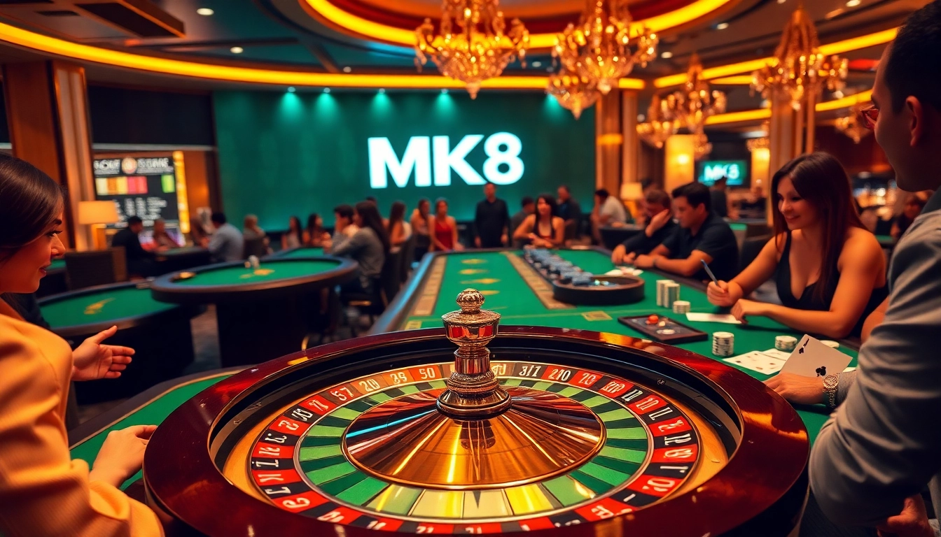 Experience the thrill of winning at MK8 with a luxurious casino atmosphere filled with exciting games.