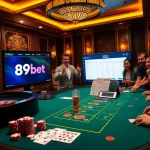 Engage in thrilling games at 89bet with vibrant cards and captivating casino tables.