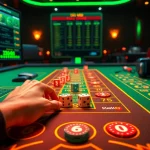 Tài Xỉu MD5 online gaming experience with vibrant colors and digital elements enhancing excitement.