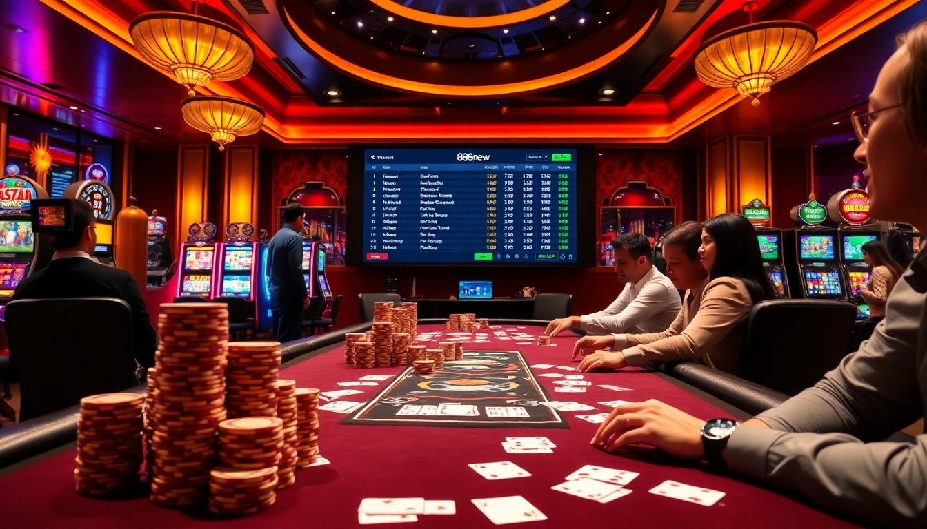 Experience the thrilling gaming ambiance of 888new with exciting slot machines and poker action.