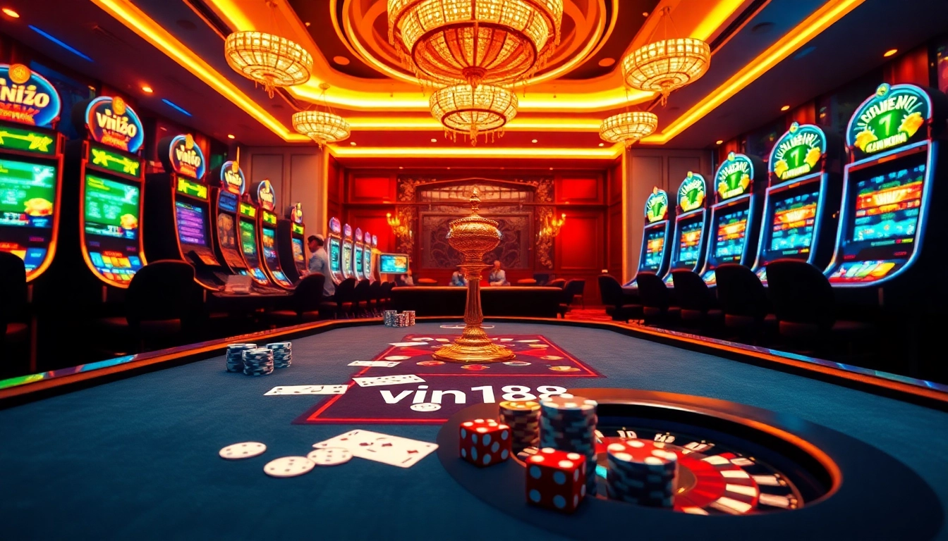 Experience high-stakes poker excitement at a luxurious casino featuring vn168-themed gaming moments.