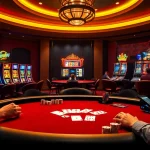 Engaging poker scene with vibrant Tác giả RIKVIP inspired elements showcasing intense gameplay.