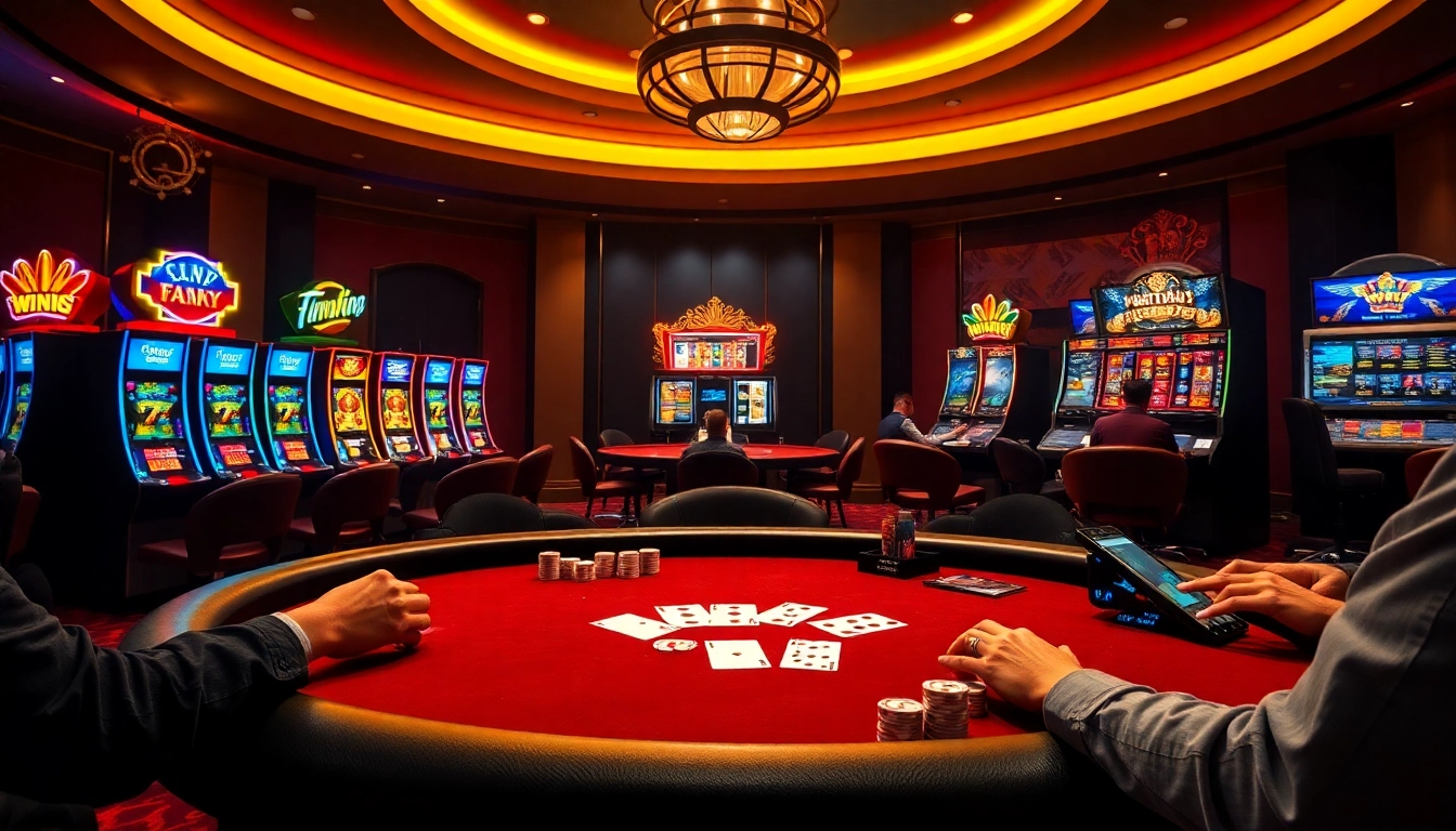 Engaging poker scene with vibrant Tác giả RIKVIP inspired elements showcasing intense gameplay.