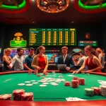 Kèo nhà cái action with vibrant poker scene, engaging players and casino elements.