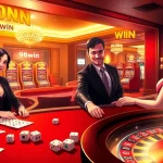 Players strategize their next move at the casino tables of 98win, surrounded by excitement and riches.