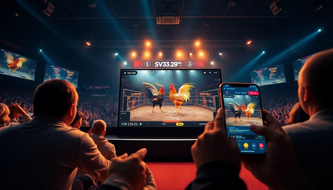 Exciting live cockfighting action on the SV368win.live betting platform with dynamic odds display.