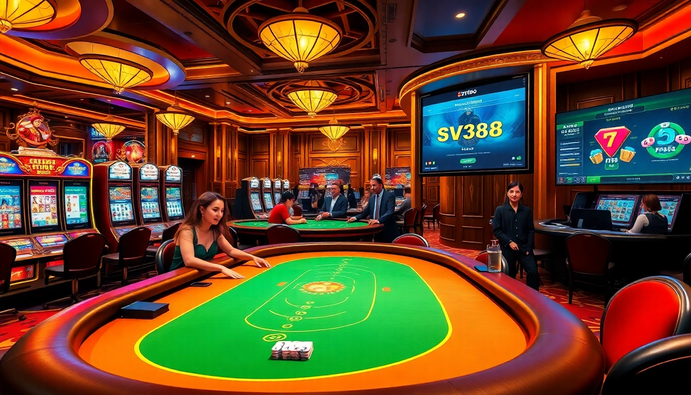 Experience excitement at SV388 with thrilling casino gameplay and vibrant gambling atmosphere.
