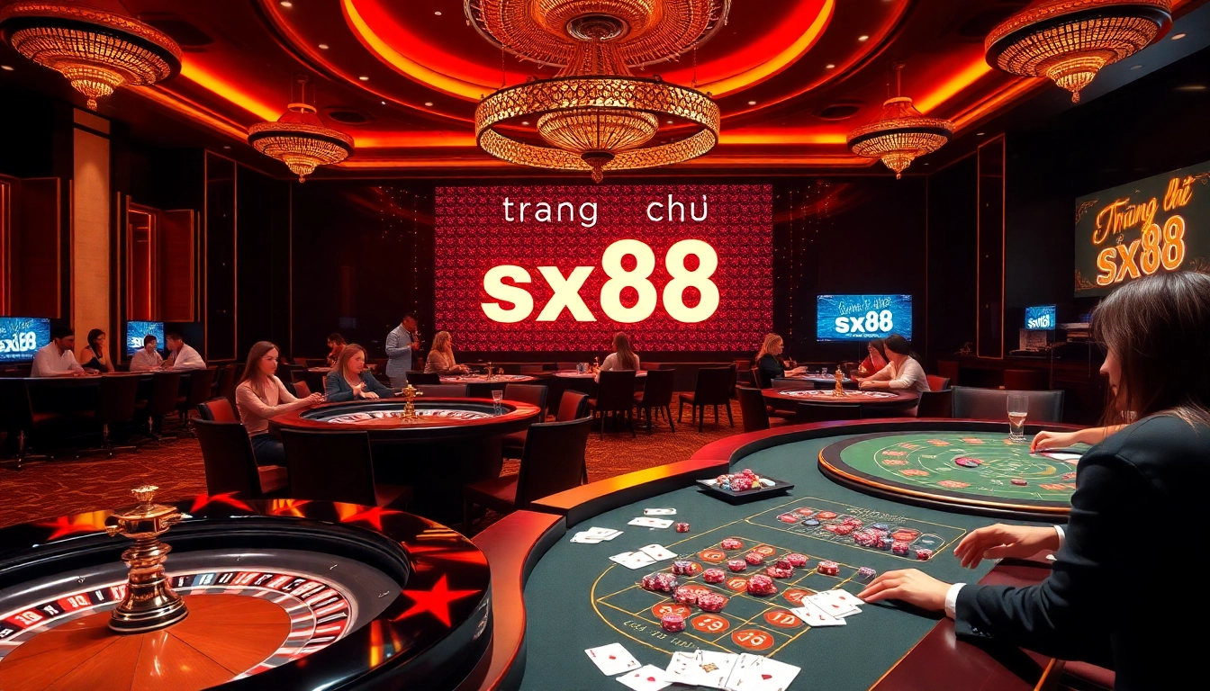 Experience the excitement at the trang chủ sx88 casino with vibrant tables and engaging players.