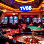Experience the excitement of TV88 with vibrant casino tables and engaging gameplay.