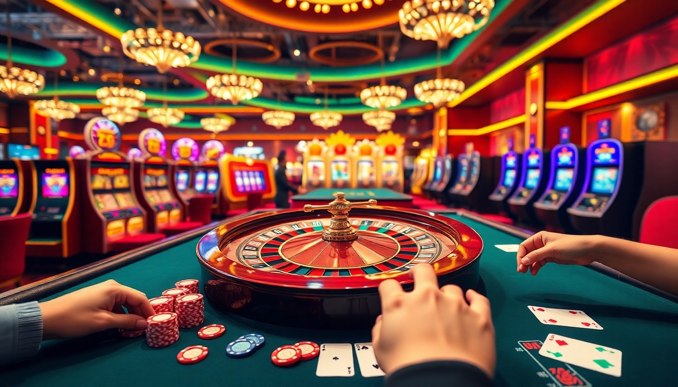 Experience the thrill of winning at hay.win with vibrant casino visuals of poker chips and roulette.