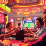 xóc đĩa game online with players engaged, showcasing excitement in a vibrant digital setting