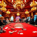 Gamble at https://iwin.cn.com/ with vibrant casino tables and colorful chips under elegant lighting.