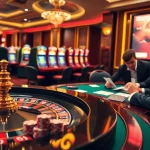 Exciting gaming atmosphere at https://ww88.review/ featuring roulette, slot machines, and engaged players.