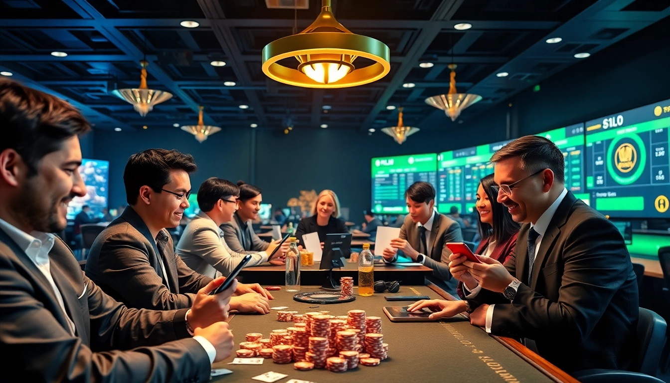 Exciting online casino experience at https://luckywin.name showcasing players engaging with modern betting games.