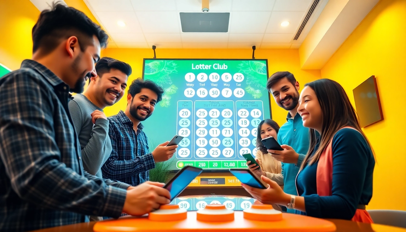 Engaging scene of the 92 Lottery Club showcasing excitement and community.