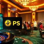 Experience thrilling gaming at PS99 with vibrant roulette and poker elements.
